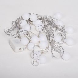 Kuber Industries White 20 Ball Shape String Light image 4
