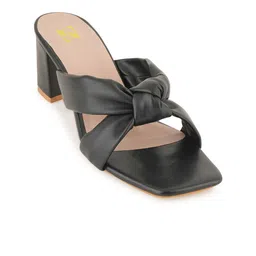 ZENVO Strapy Open Toe Block Heels image 3