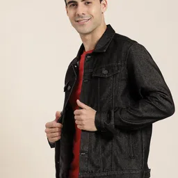 HERE&NOW Graphic Printed Denim Truckers image 3