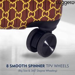 Luggero Set Of 2 Textured Hard-Sided Trolley Bags image 4