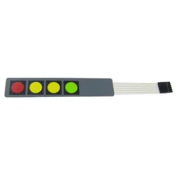 DC 12V 4x1 Key Matrix Membrane Switch Keypad image 3