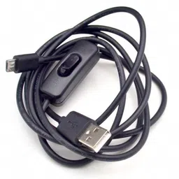 USB to Micro USB Cable 1.5 Meter Black With ON/OFF Switch Power Control For Raspberry Pi image 3