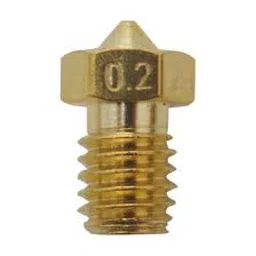 M6 Thread Brass Nozzle V5 V6 UM Compatible - 1.75mm x 0.2mm (for 3D printer) image 3