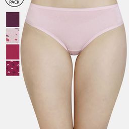 Amante Women Assorted Pack of 5 Low Rise Bikini Briefs PPK35302-1