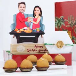 Personalized Happy Raksha Bandhan Caricature Hamper-image-61
