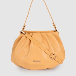 Caprese Women Yellow Solid Structured Shoulder Bag-38