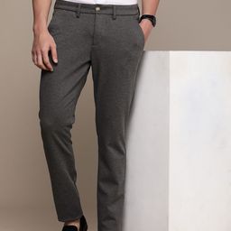 Nautica Men Slim Fit Mid-Rise Knitted Chinos Trousers-image-20