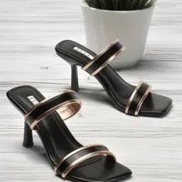 Elle Women's Black Casual Stilettos-picture-7