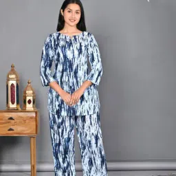 TREND ME Blue Regular Fit Printed Night Suit-picture-15