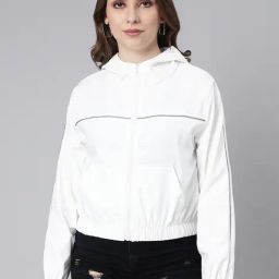 SHOWOFF White Regular Fit Bomber Jacket-picture-19