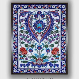 Indian Classic Art Multicolor Canvas Abstract Wall Art-46