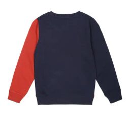 Plum Tree Kids Navy & Red Graphic Print Full Sleeves Sweatshirt image 2