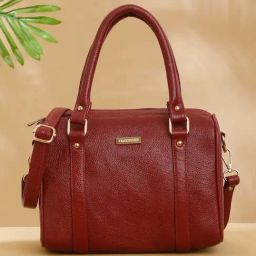 Teakwood Leathers Red Medium Leather Cross Body Bag-15