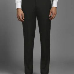 Louis Philippe Black Slim Fit Trousers-image-43