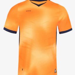 Kipsta by Decathlon Orange Slim Fit Sports T-Shirt-image-66