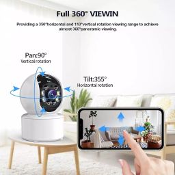 CAMLEIGH Two Way Audio Wireless Home Security Camera 3 MP with Night Vision & Remote Control View image 3