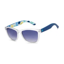 Hooper Blue UV Protection Rectangular Sunglasses for Kids-image-44