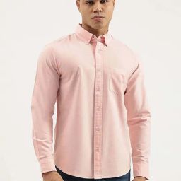 United Colors Of Benetton Peach Cotton Regular Fit Shirt-picture-24