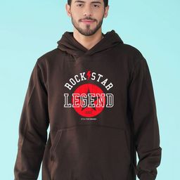 NUSYL Men Printed Hooded Kangaroo Pocket Sweatshirt-image-64