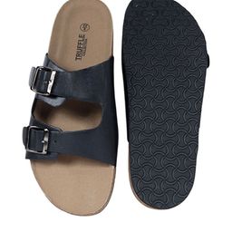 Truffle Collection Men Open Toe Flats with Buckles-picture-8