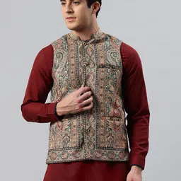 SWI Stylish Men Ethnic Motifs Nehru Jacket-picture-51