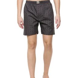 Force NXT Black Cotton Regular Fit Printed Boxers-image-96