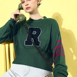 The Roadster Life Co. Self Design Typography Pullover Sweater-image-58