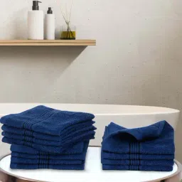 Bianca D'ross Navy 100% Cotton 380 GSM Face Cloths - Set of 12-image-95