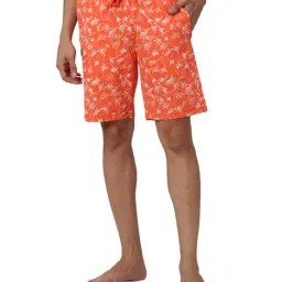 Peter England Orange Printed Shorts-picture-46