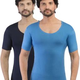 VIP Assorted Cotton Regular Fit Vest - Pack Of 2-image-127