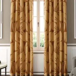 GM Orange Polyester Curtain - Set of 2-47