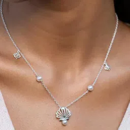 Shaya 92.5 Sterling Silver All Pearled Up Necklace for Women-image-24