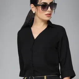Style Quotient Black Regular Fit Shirt-image-77
