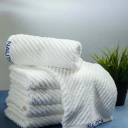 Nautica Cross View White Cotton 600 GSM Fluffy Zero Twist Hand Towel - Set of 6-image-10