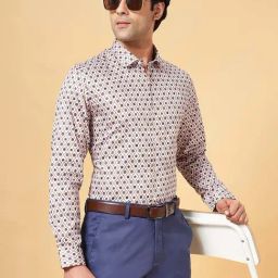 Peregrine by Pantaloons Multicolor Slim Fit Printed Shirt-image-10