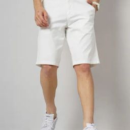 celio* White Regular Fit Shorts-picture-7