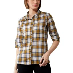 DOLCE CRUDO Multicolor Checks Shirt-image-58