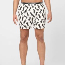 Jack & Jones Beige Regular Fit Printed Boxers-image-27