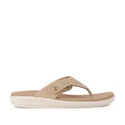 Hush Puppies by Bata Women's Beige Thong Wedges-picture-35