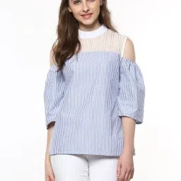 StyleStone Blue Striped A-Line Top-picture-30
