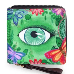 Sabhyata Eye Multicolor Printed Small Bi-Fold Wallet for Women-39