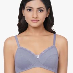 Wacoal Blue Non-wired Non-padded Everyday Bra-image-4