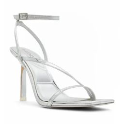Aldo Women's Silver Ankle Strap Stilettos-image-33