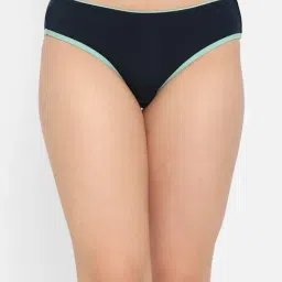 Clovia Navy Cotton Bikini Panty-image-44