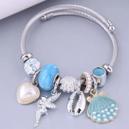 Peora Silver Adjustable Charms Bracelets-image-14