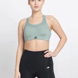 ADIDAS Women's Green TLRDIM HS Sports Bra-44