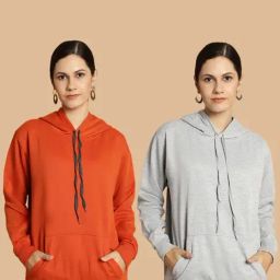 Vimal Jonney Rust & Grey Sweatshirt - Pack Of 2-24
