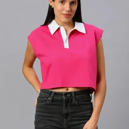 House Of RS Hot Pink Polo T-Shirt-picture-25