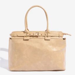 Westside Beige Belt-Detailed Tote Bag-47