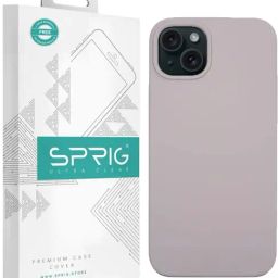Sprig Liquid Silicone Back Cover for Apple iPhone 15 (Brown)-image-90